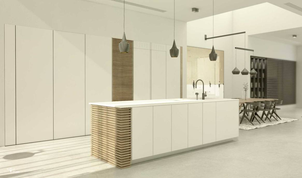 کابینت آشپزخانه مدرن طراحی شده توسط استودیو معماری دیدآ