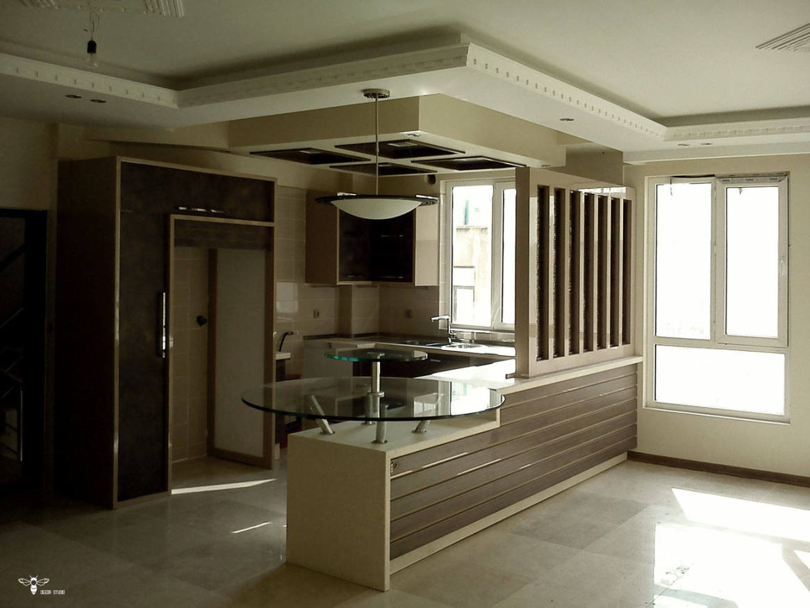 کابینت آشپزخانه مدرن - مدل کابینت آشپزخانه ی ایرانی ( استودیو معماری دیدآ )