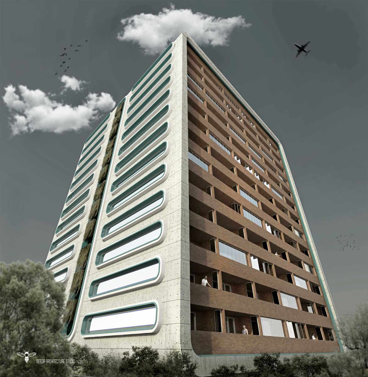 طراحی برج مسکونی نگار طراحی شده توسط استودیو معماری دیدآ