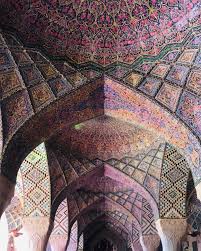شیراز، مسجد نصیر الملک، گره سازی رنگی