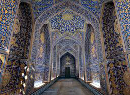 اصفهان مسیر ورود به شبستان در مسجد شیخ لطف الله